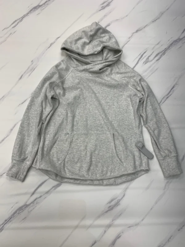 Athletic Sweatshirt Hoodie By Cmc In Grey, Size: S