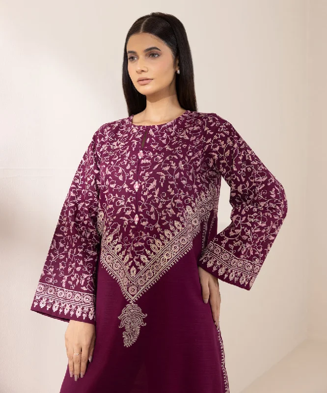 Block Printed Khaddar Shirt