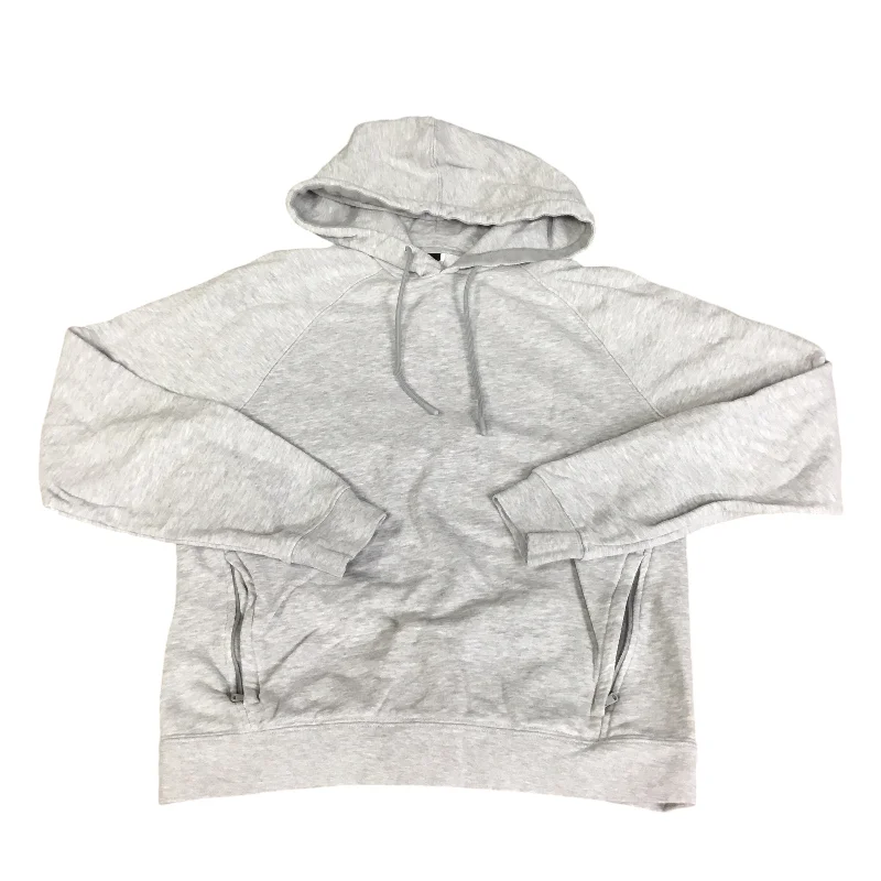 Athletic Sweatshirt Hoodie By Fabletics In Grey, Size: S