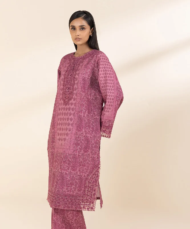 2 Piece - Embroidered Karandi Suit