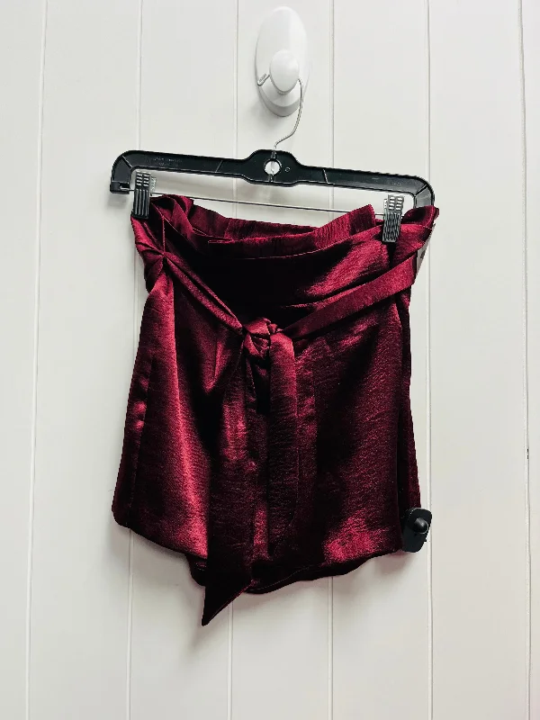 Burgundy Shorts Express, Size 2