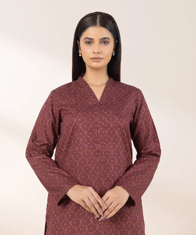 Printed Khaddar Shirt