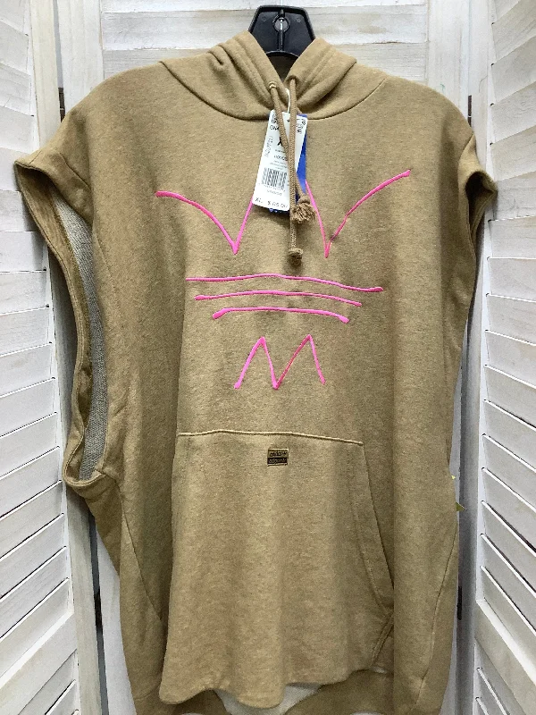 Sweatshirt Hoodie By Adidas In Sand, Size: Xl