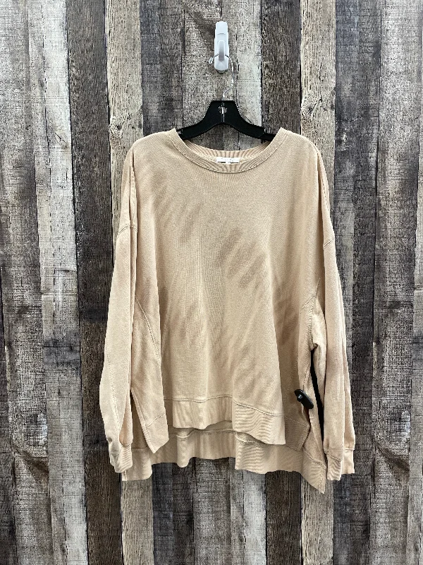 Sweatshirt Crewneck By Z Supply In Beige, Size: M