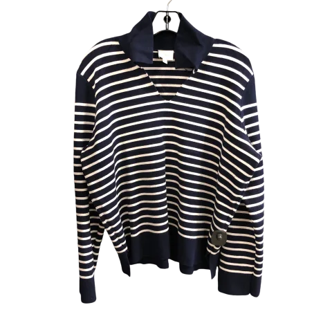 Sweatshirt Collar By Cyrus Knits In Striped Pattern, Size: Xl