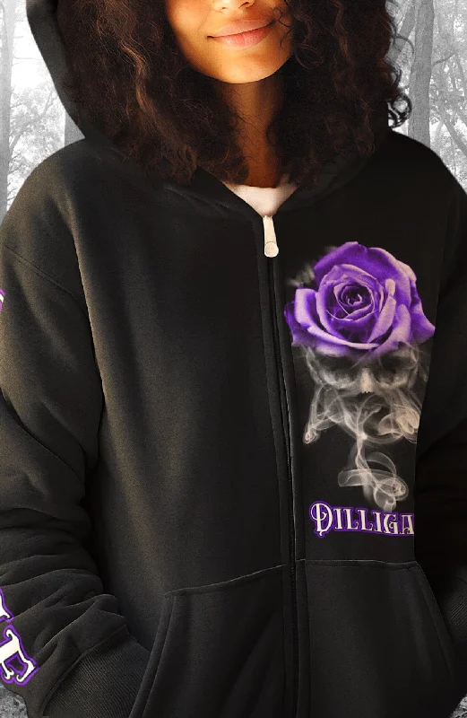 The Smokey Rose Zip Up Hoodie