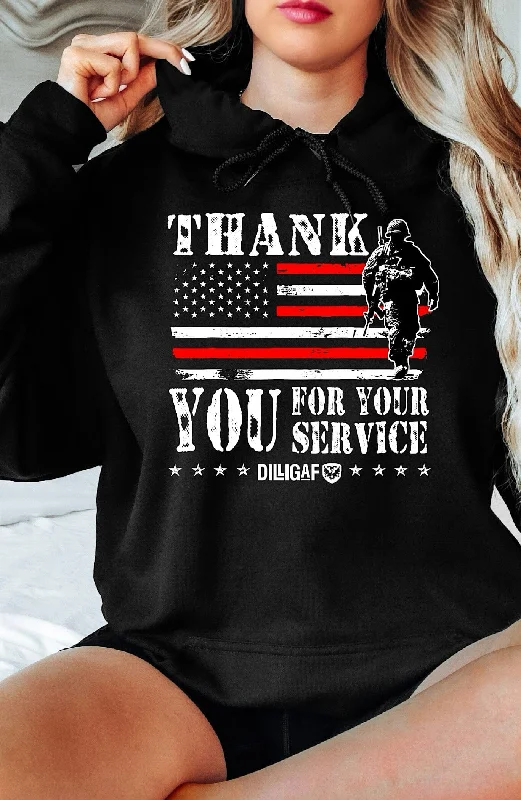 Thank You For Your Service Pullover Hoodie