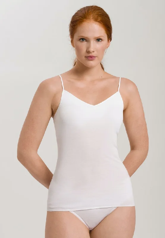 Cotton Seamless Spaghetti Top Padded