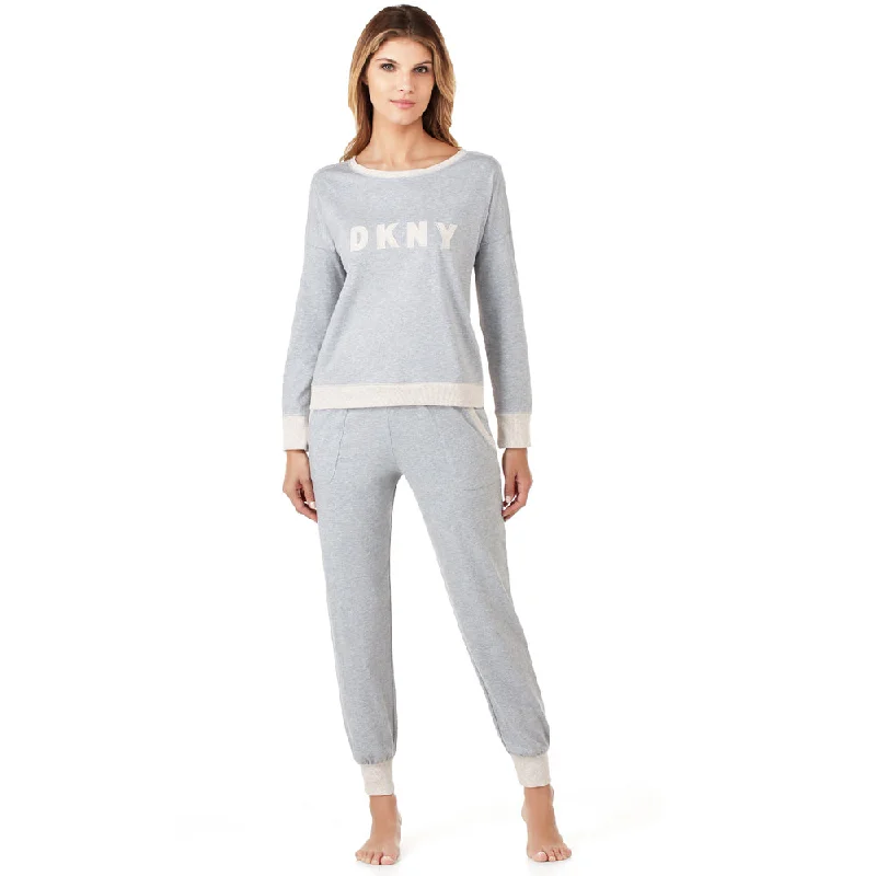 DKNY Damen Lounge-Set, YI2919259, Grey Heather