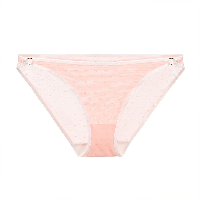 Trine Dot Mesh Panty Pink Coral