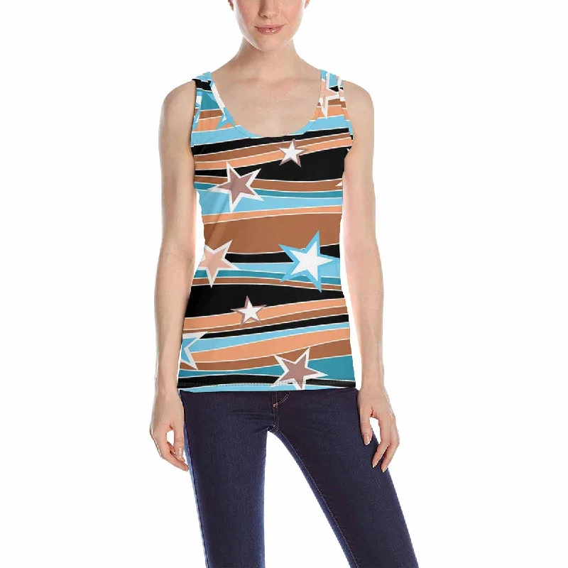 Women's Tank Top print with abstract stellar pattern