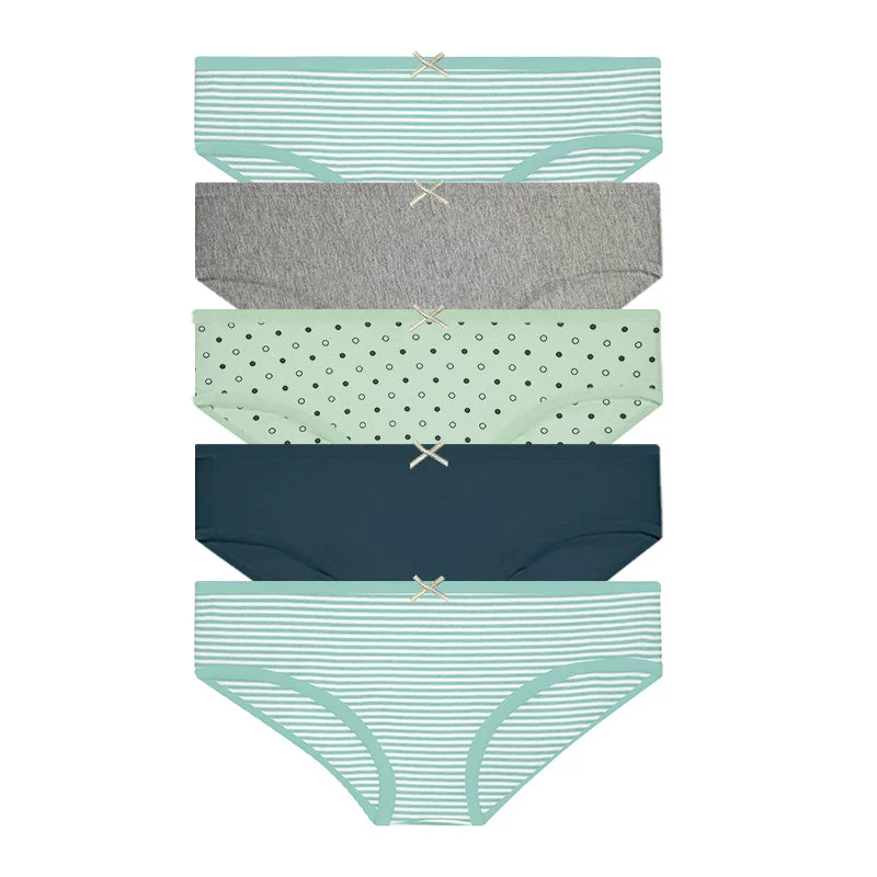 Hush Puppies 5pcs Ladies' Mini Panties | Cotton Spandex | HLU278257AS1