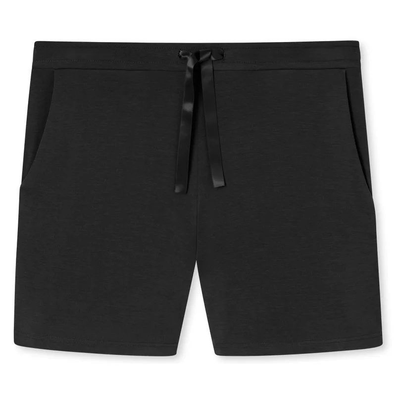 Schiesser, Damen Jerseyshorts, Schwarz