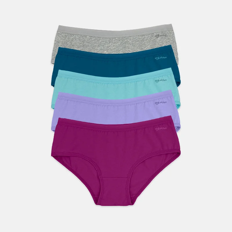 Jockey® 5pcs Ladies' Hipster Panties | Cotton Spandex | Soft | JLU308768AS1