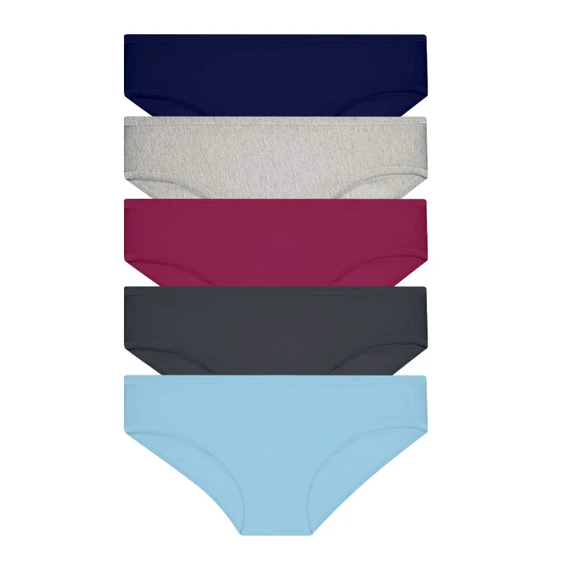 Hush Puppies 5pcs Ladies' Mini Panties | Cotton Spandex | Essential D | HLU008956AS1