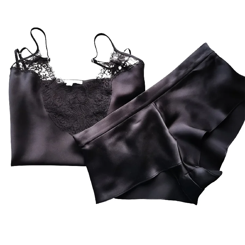 Silk Camisole & Knicker Set