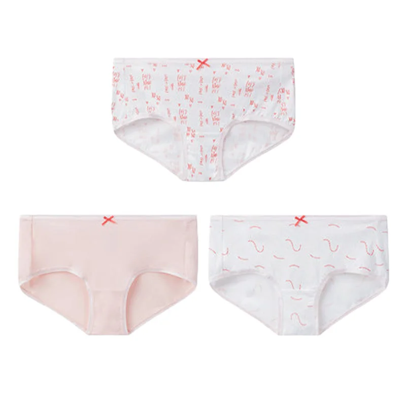 Women's Pure Cotton Printed Mid-Rise Hipster Panties (3pcs Pack)