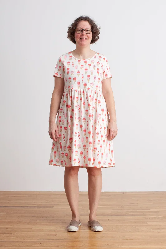 Women's Stockholm Dress - Ice Cream Red & Pink