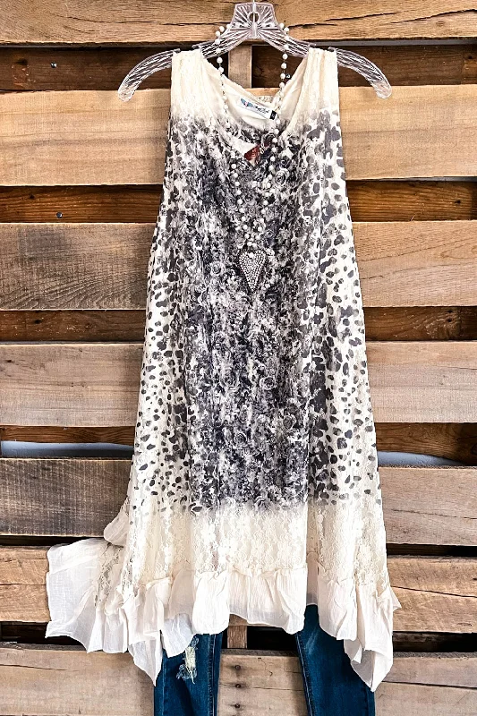 AHB EXCLUSIVE: Love is Alive Tunic - Beige/Leopard