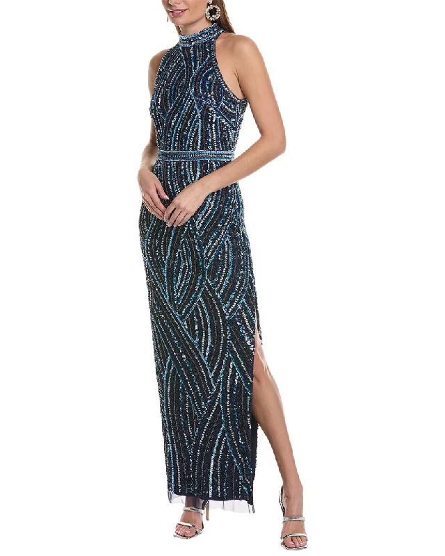 Aidan Mattox Fully Beaded Gown