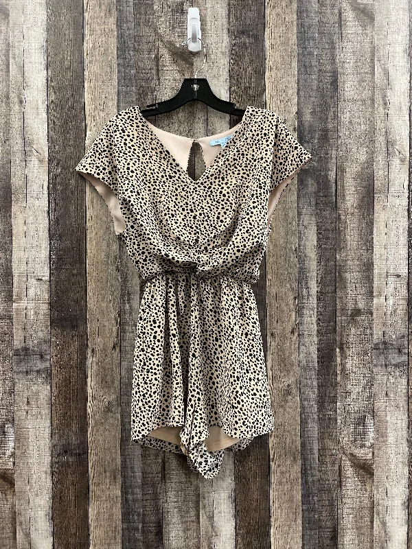 Animal Print Romper She + Sky, Size M