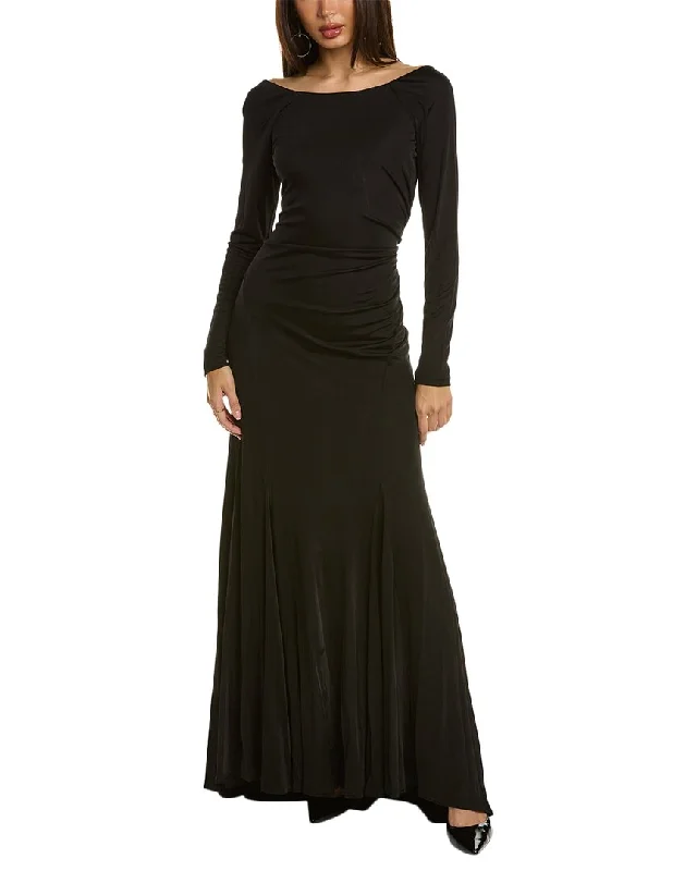 Donna Karan Jersey V-Back Gown