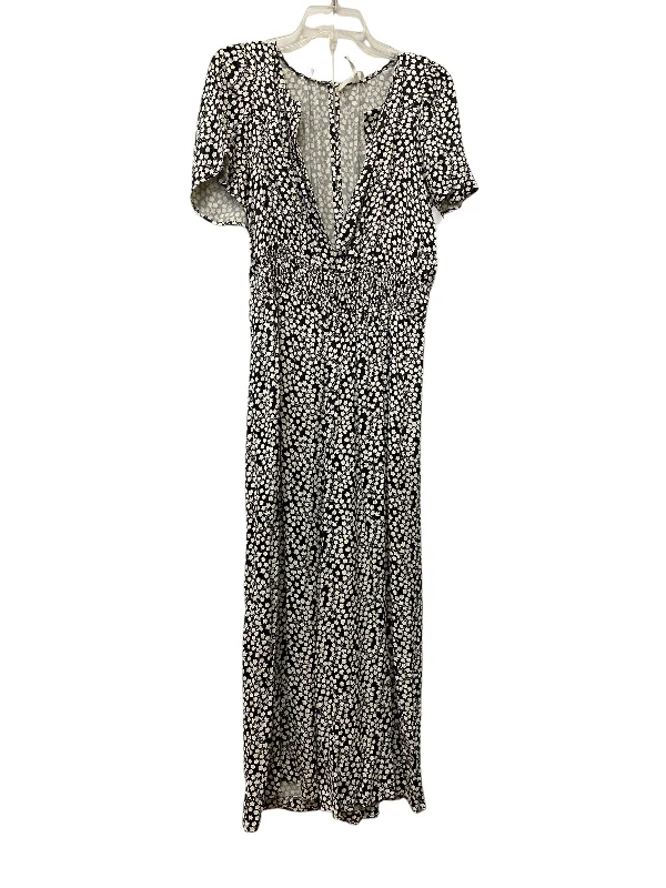 Jumpsuit By Anthropologie In Black & Cream, Size: M