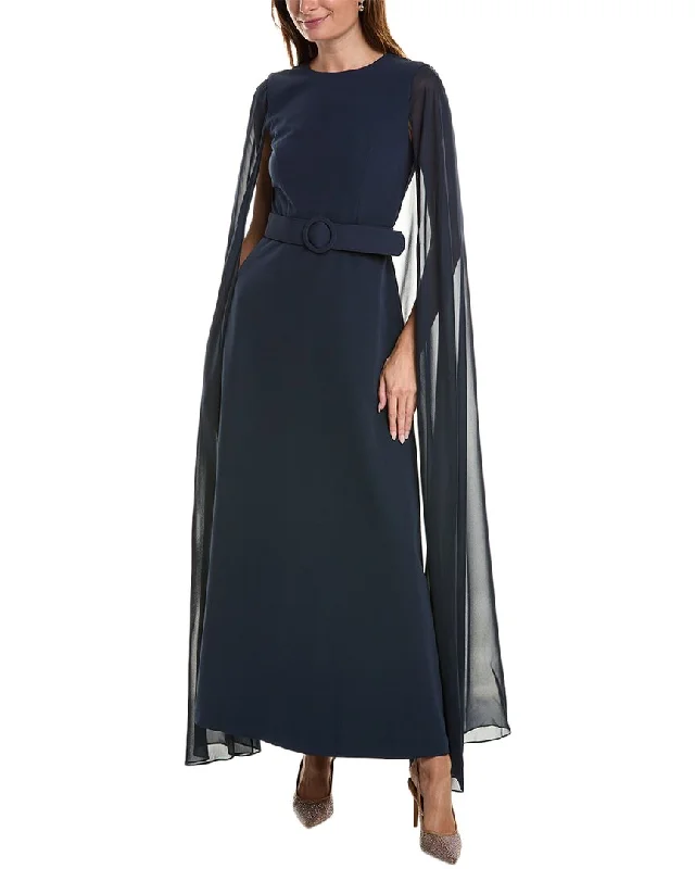 Kay Unger Freya Cape Gown