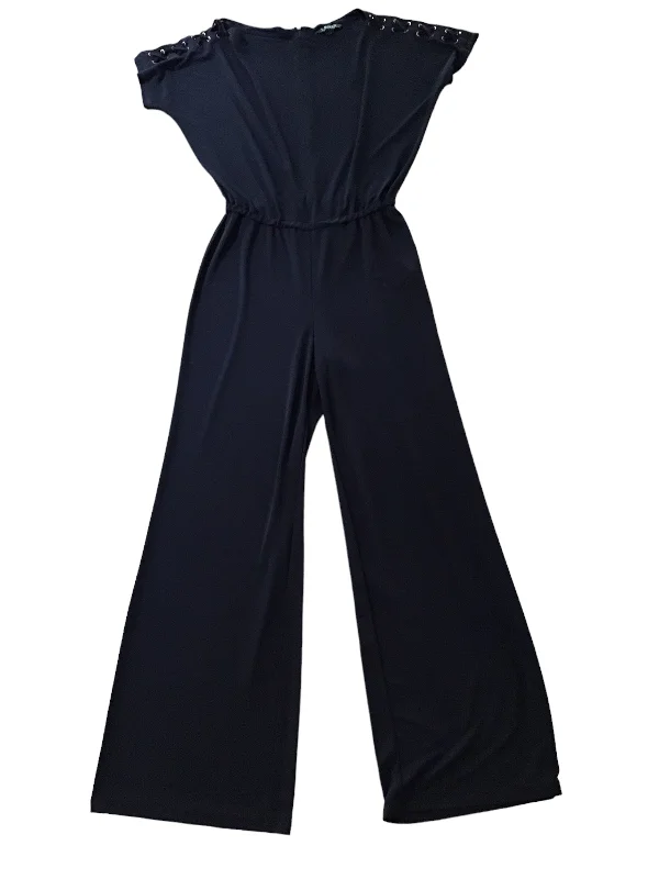 Navy Jumpsuit Lauren By Ralph Lauren, Size M