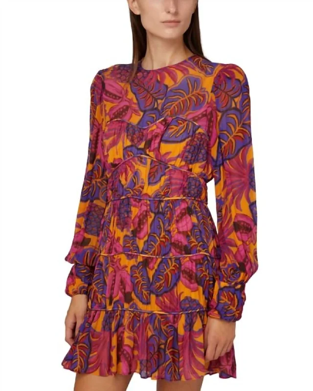 Fruit Dream Mini Dress In Multicolor