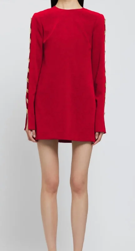 Joisian Mini Dress In Carmine