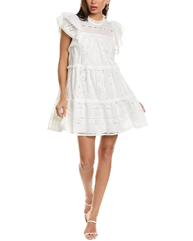 Stellah Voile Ruffle Mini Dress