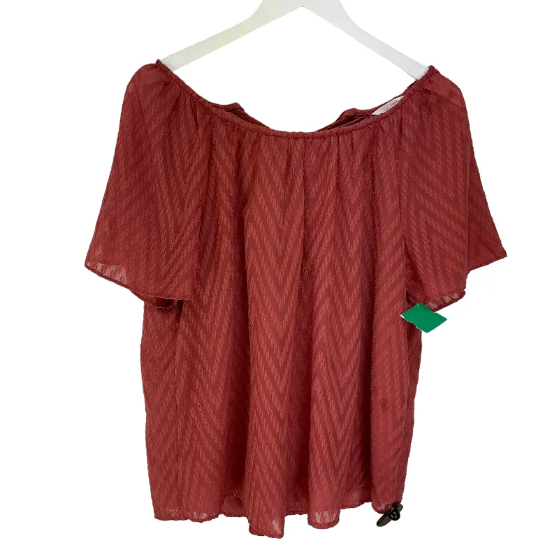 Top Short Sleeve By Lc Lauren Conrad  Size: L