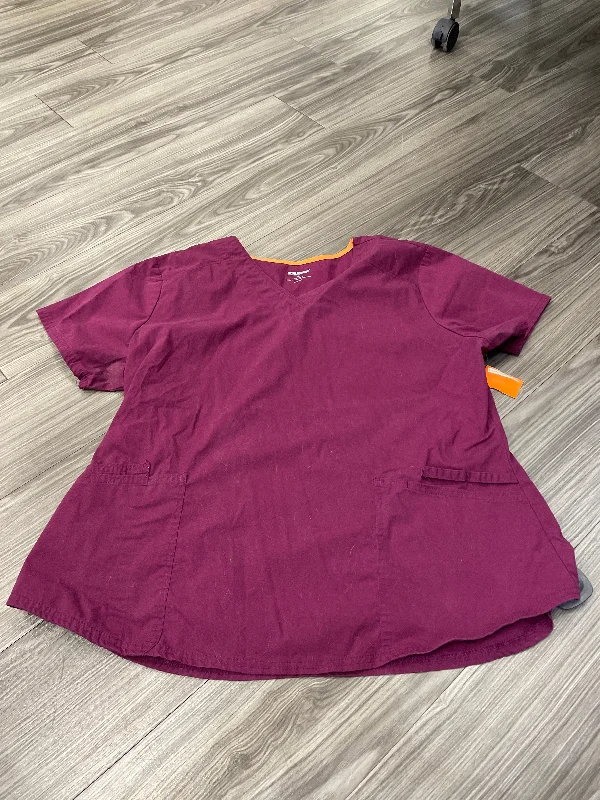 Top Short Sleeve By Scrubs  Size: 2x