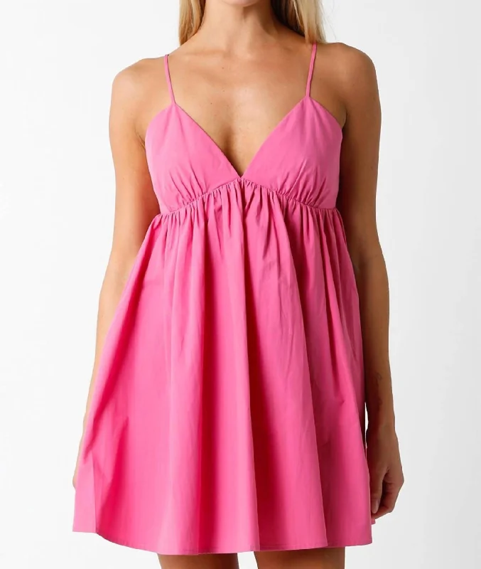 Trendworthy Mini Dress In Pink