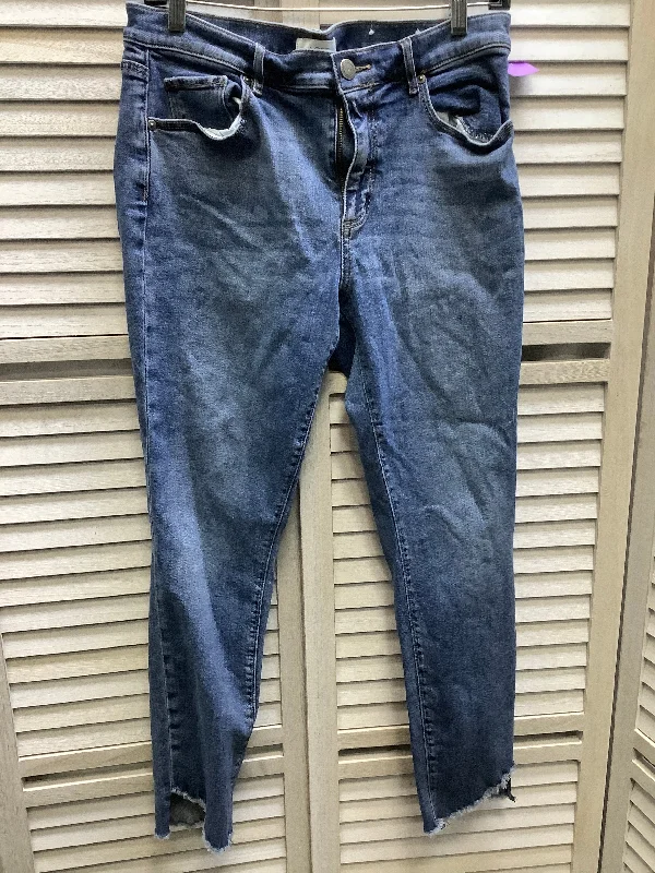 Blue Denim Jeans Cropped Loft, Size 8