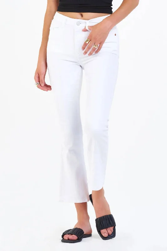 Jeanne Jeans In Optic White