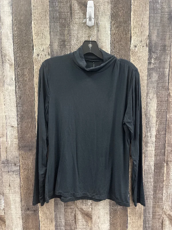 Top Long Sleeve Basic By Cuddl Duds In Black, Size: L