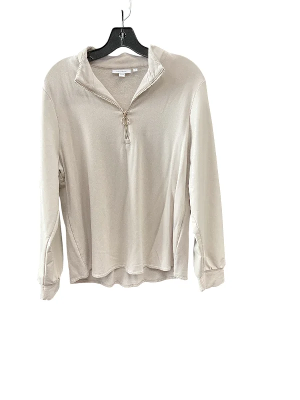 Top Long Sleeve By Chicos In Cream, Size: L