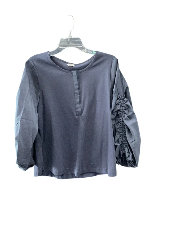 Top Long Sleeve By Chicos In Navy, Size: L