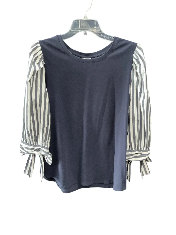 Top Long Sleeve By Chicos In Navy, Size: L