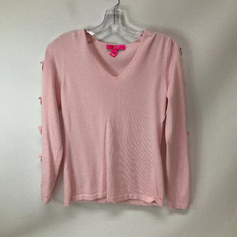 Top Long Sleeve By Lilly Pulitzer In Pink, Size: S