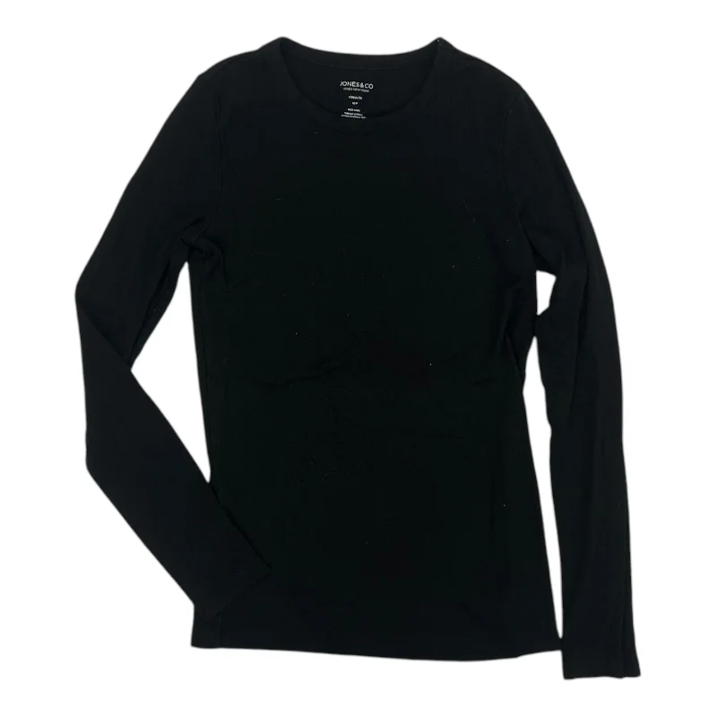 Top Ls Basic By Jones And Co In Black, Size:Xs