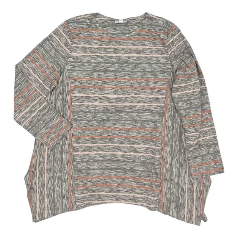 Top Ls By Pure Jill In Grey, Size:Lp