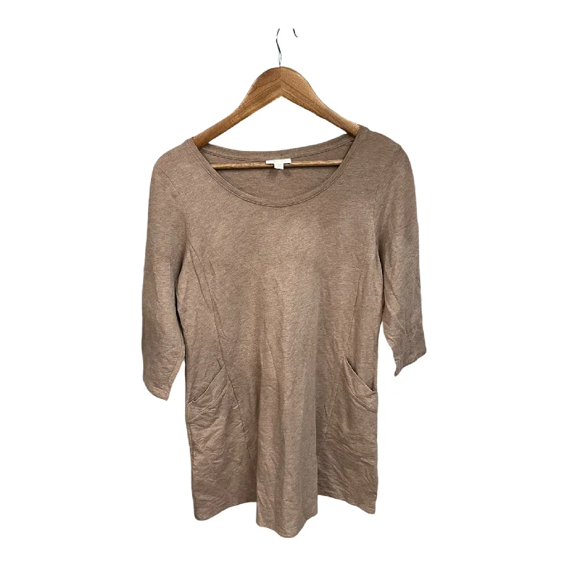 Tunic 3/4 Sleeve By Pure Jill In Brown, Size: M