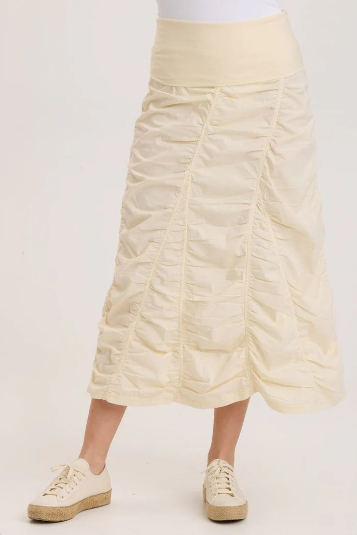 Gored Peasant Skirt - Toasted Almond