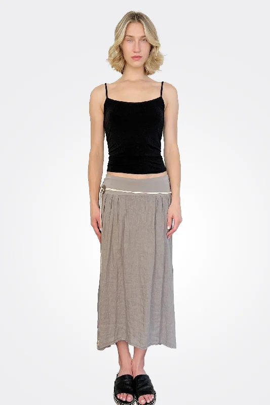 Tie Skirt - Dark Sand