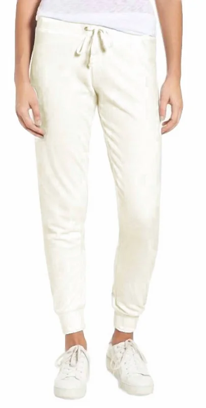 Angel Microterry Zuma Pants In Ivory