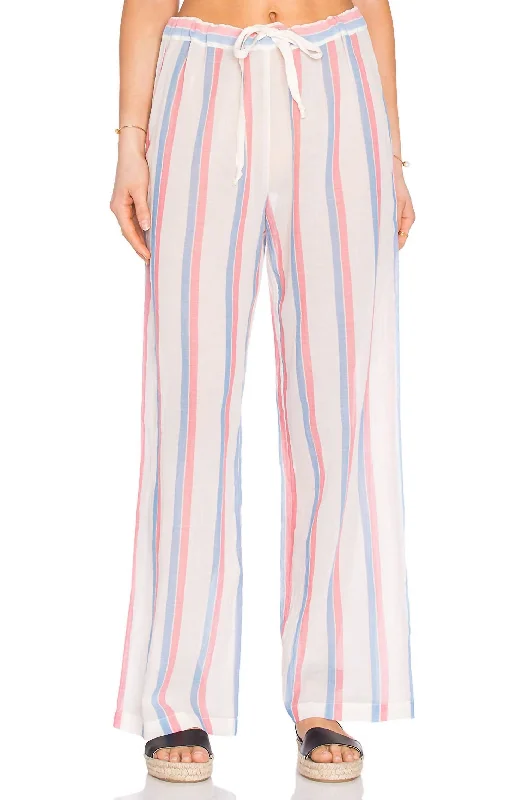 Drawcord Pants In Multi