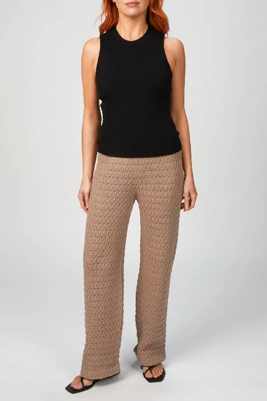 Lace Trousers In Almond